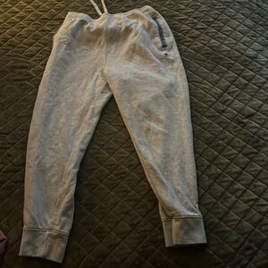 Gray champion sweatpants, large